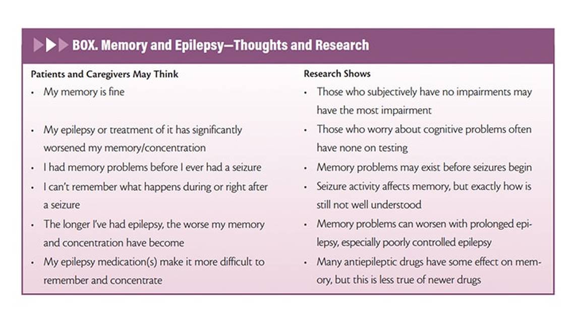 Epilepsy and Memory