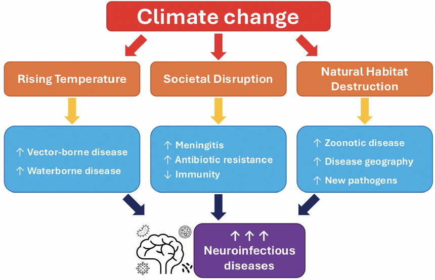 The Effects of Climate Change on Emerging Infections and the