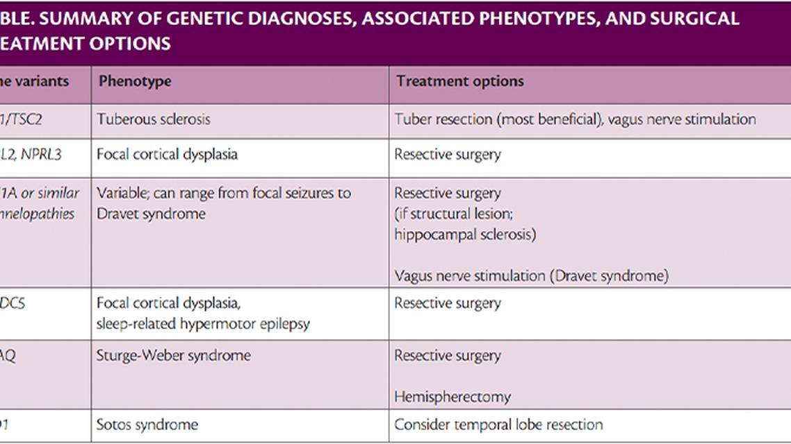 Surgical Evaluation and Treatment for Genetic Epilepsies