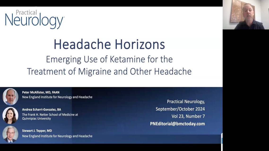 Emerging Use of Ketamine for the Treatment of Migraine and Other Headache Disorders thumbnail