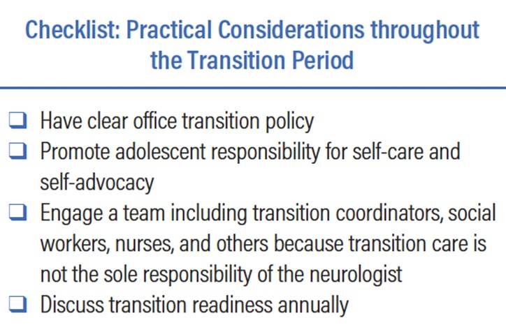 Medical Transition from Pediatric to Adult Care in Neurology