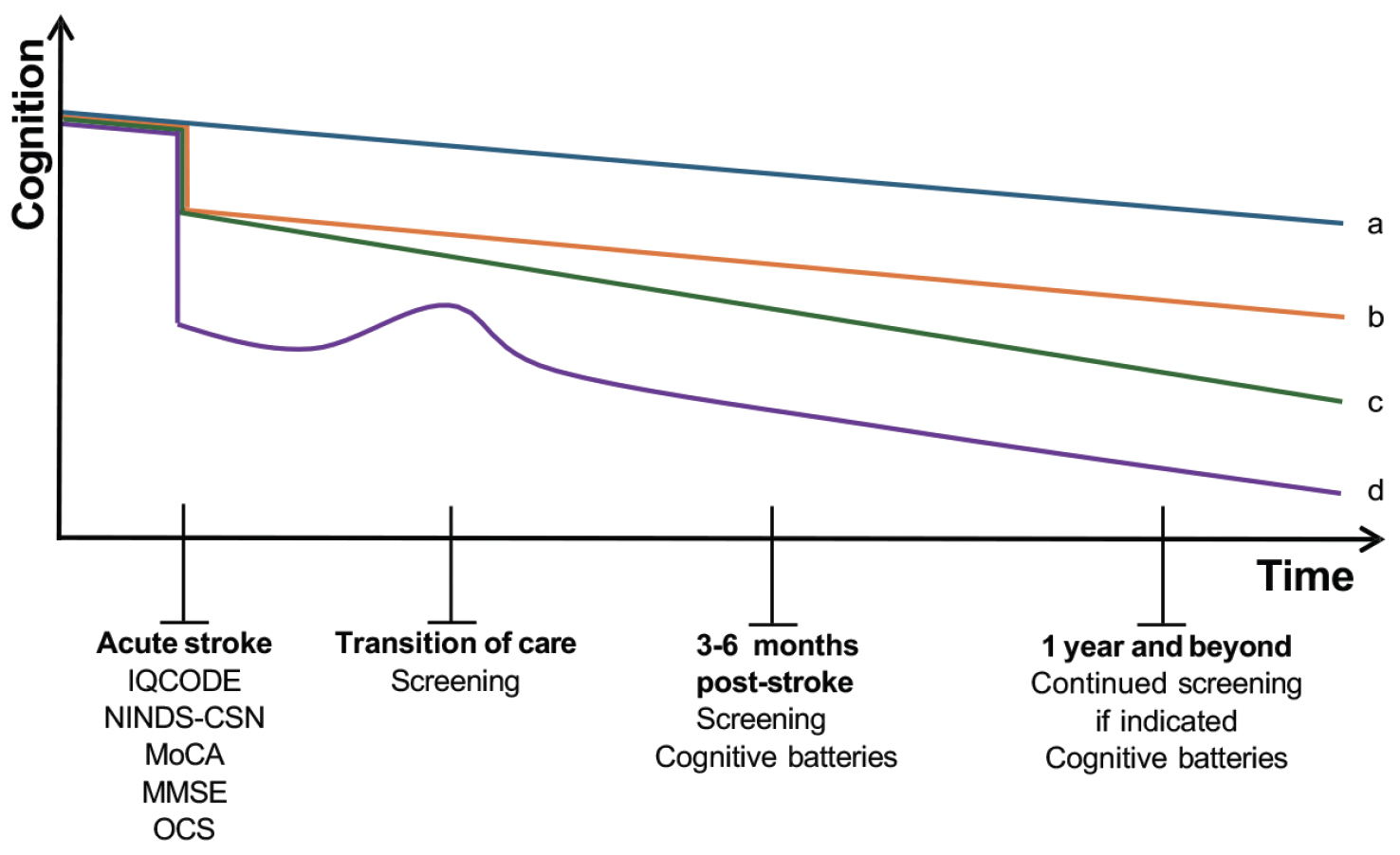 Poststroke Cognitive Impairment and Dementia