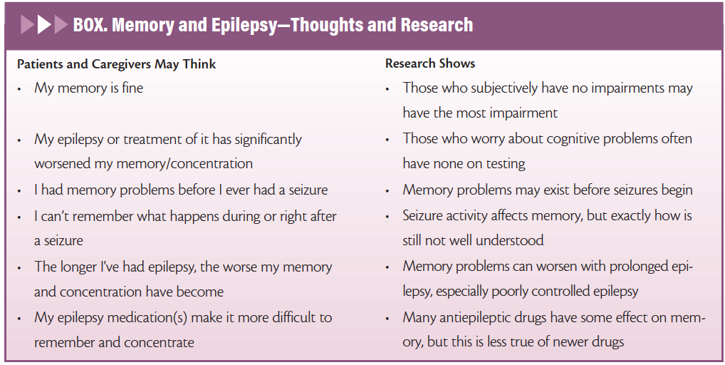 Epilepsy & Memory